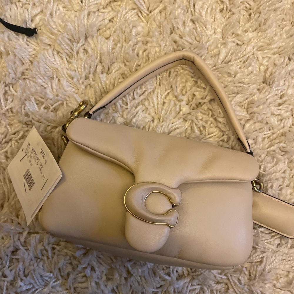coach beige pillow tabby shoulder bag